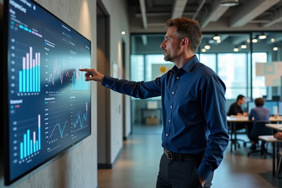 Professionnel analysant les statistiques de trafic des sites web les plus visités sur internet en 2025